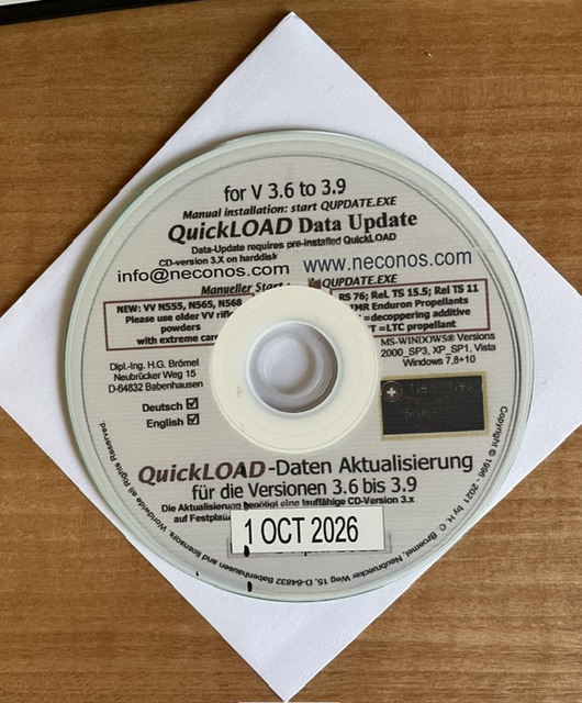  QuickLOAD/QuickTARGET-DATA UPDATE DISK   for     V 3.6, 3.7, 3.8 and 3.9      - Product Image