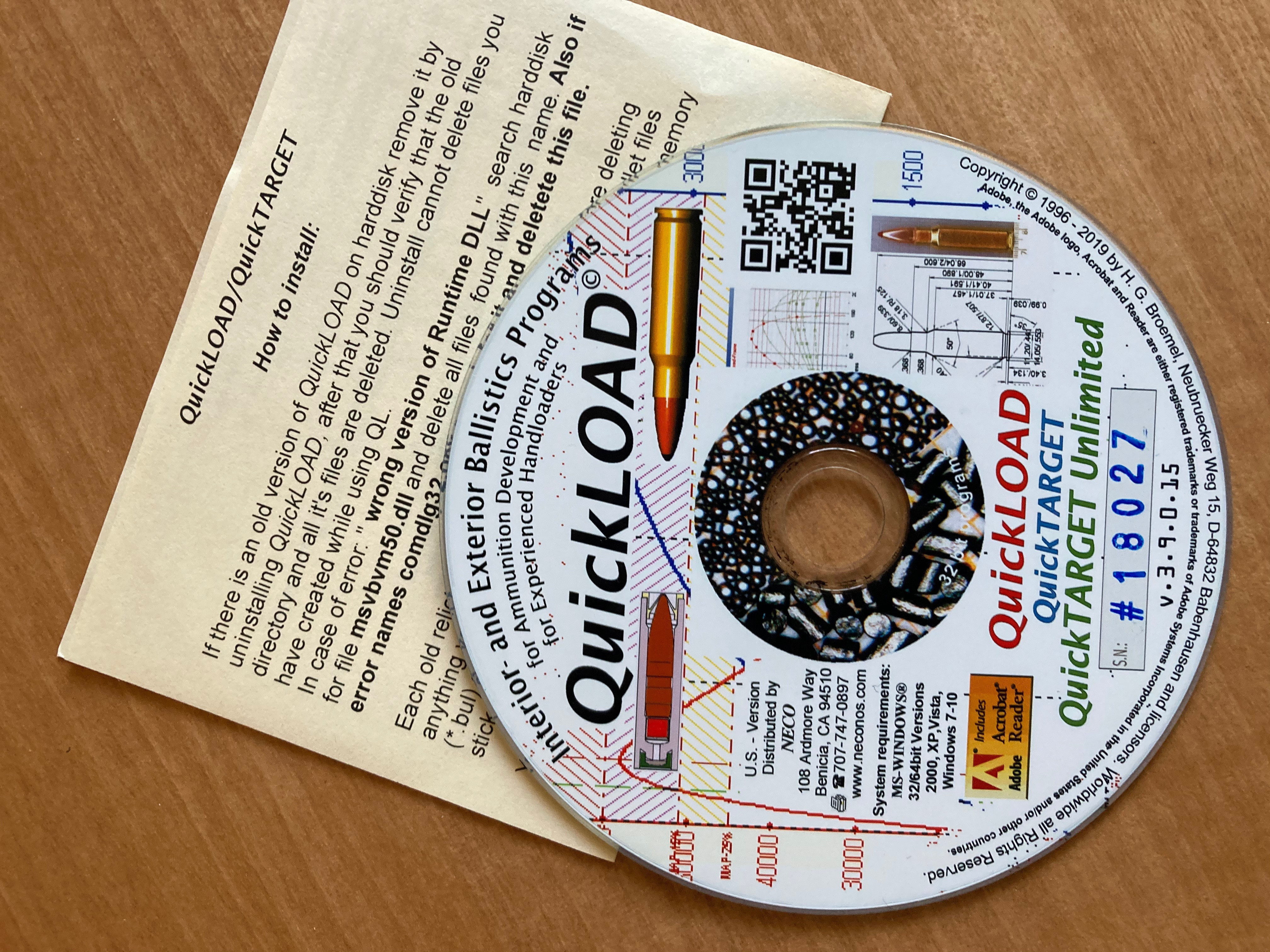 QuickLOAD/QuickTARGET Program UPGRADE for versions 3.0 through 3.5  SPECIAL ORDER - Product Image